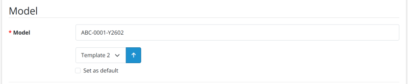 Model generation interface