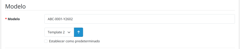 Interfaz de generación de modelos